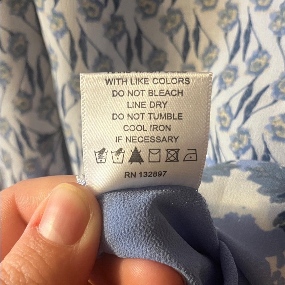 Rose & Olive Light Blue Printed Halter Camisole - Picture 4 of 10